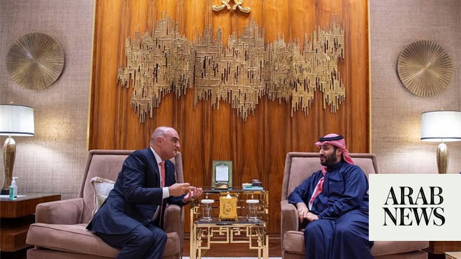 Saudi crown prince meets Jordan’s PM