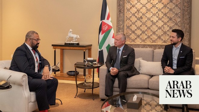 Jordan’s King Abdullah meets UK’s foreign secretary