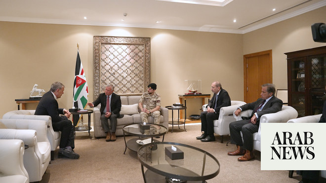Jordanian king, queen meet UN officials to discuss Gaza humanitarian crisis