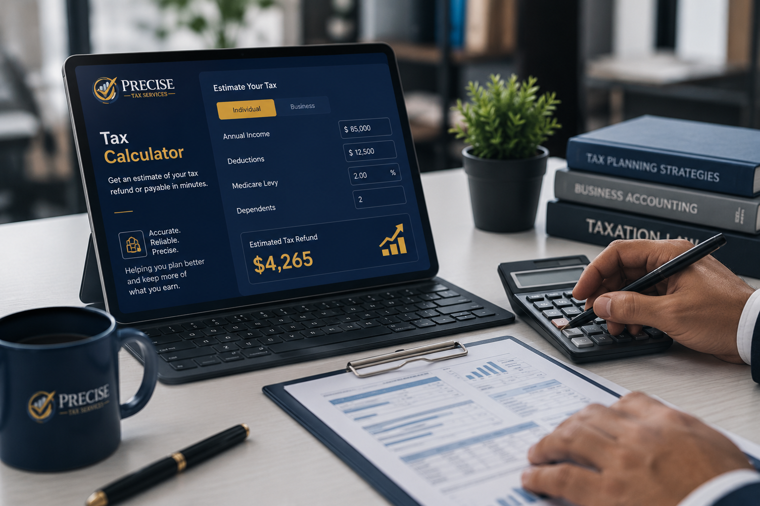 Tax consultation in progress